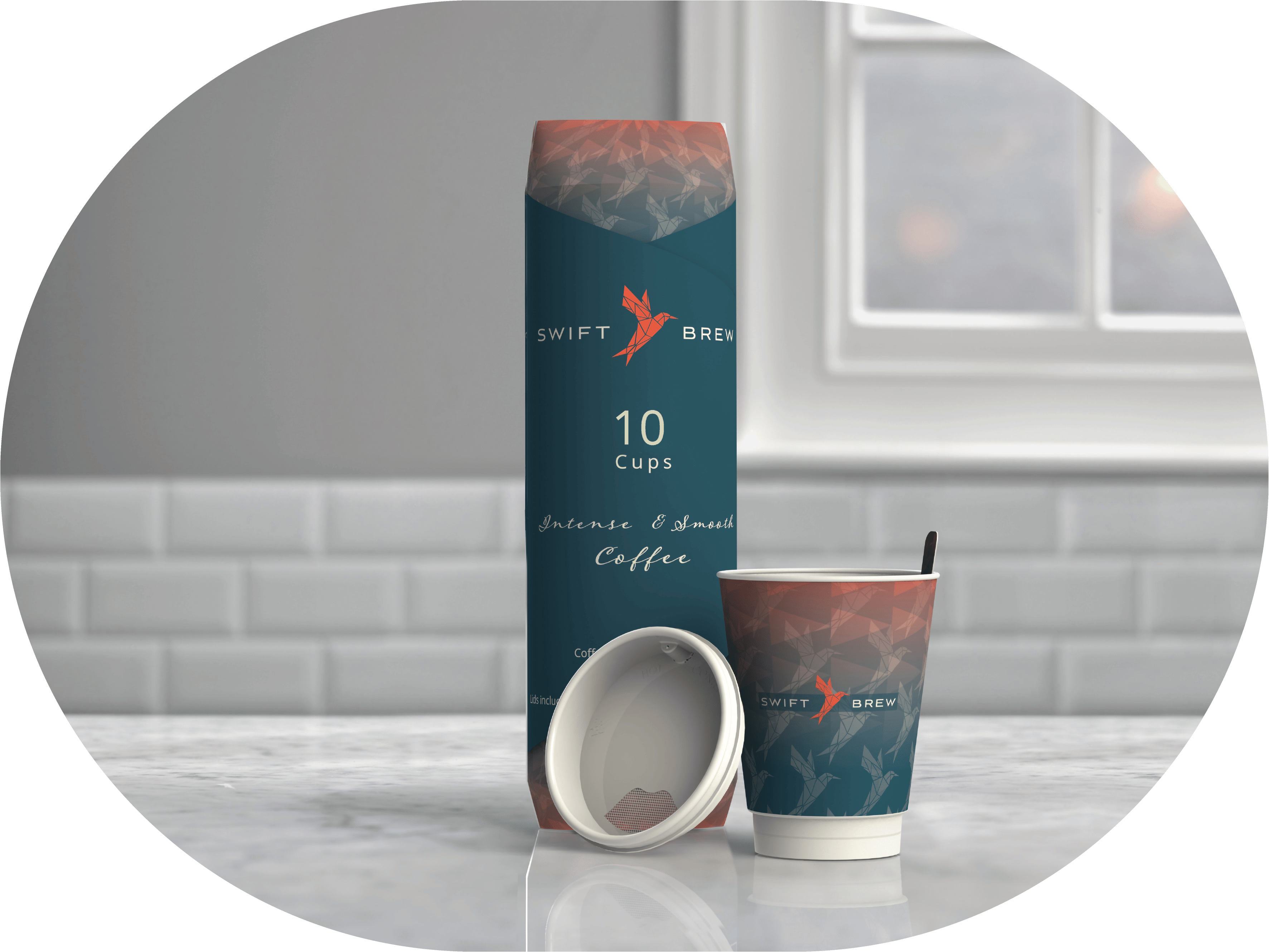 Swift Brew cup and 10 sleeve rounded